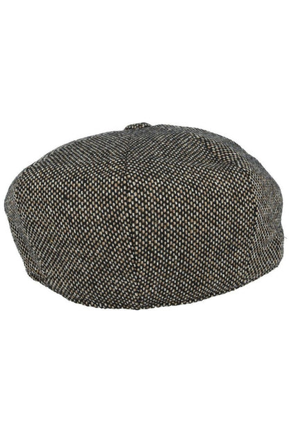 TWEED WOOL BLEND NEWSBOY FLAT CAP