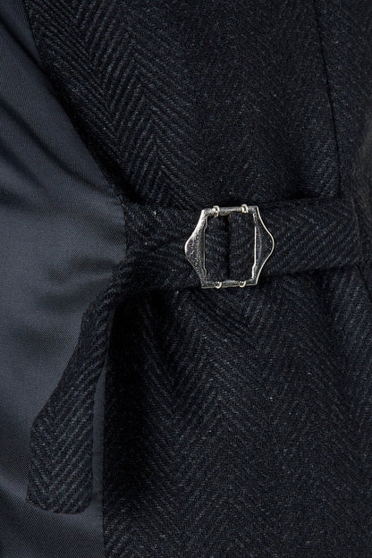 TYLER HERRINGBONE TWEED WAISTCOAT