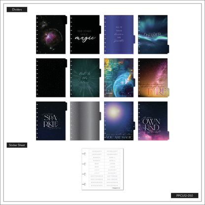 Undated Look to the Stars Happy Planner - Classic Vertical Layout - 12 Months