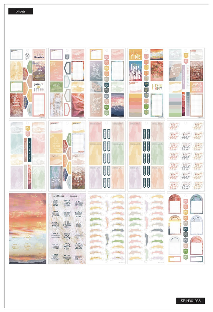 Value Pack Stickers - Wellness Planning