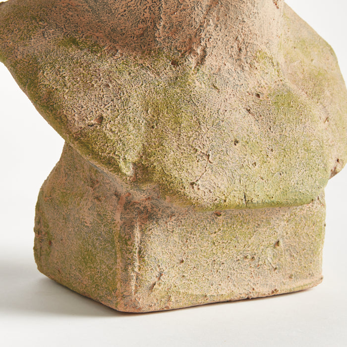 WEATHERED GARDEN MALE BUST PLANTER