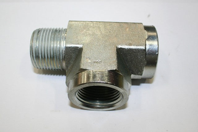 WEATHERHEAD Hydraulic Fitting - 1 inch NPT Tee - Roll Off Trailer Parts