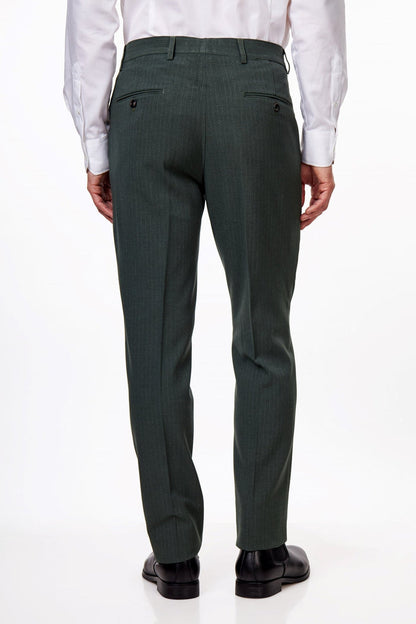 WILLIAM – GREEN DOUBLE BREASTED PINSTRIPE SUIT