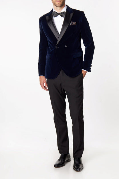 WILLS - NAVY VELVET DINNER JACKET