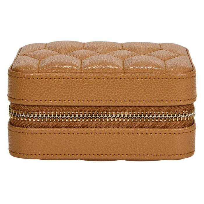 WOLF Lauren Zip Travel Case — Caramel