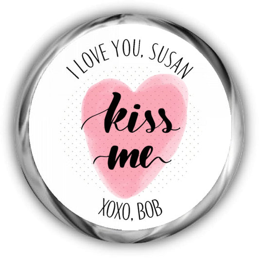 Words Valentine's Day Kisses Stickers