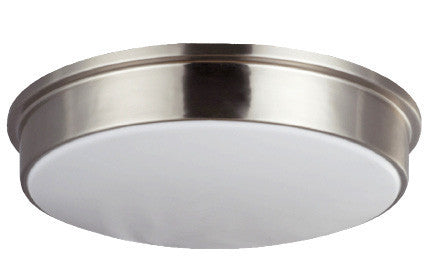 X352-NI - Nickel 3Lt CFL Flush Mount Saturn