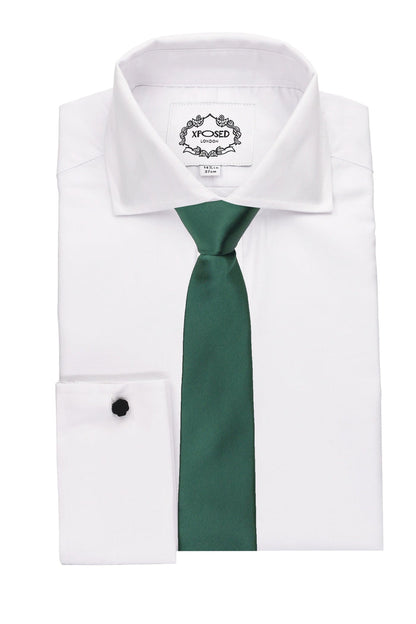 XPOSED - DARK GREEN PREMIUM SATIN NECK TIE