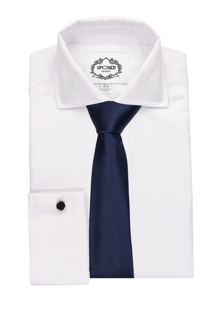 Men's Neil Navy Gold Pinstripe Double Breasted 5-Piece Suit Bundle