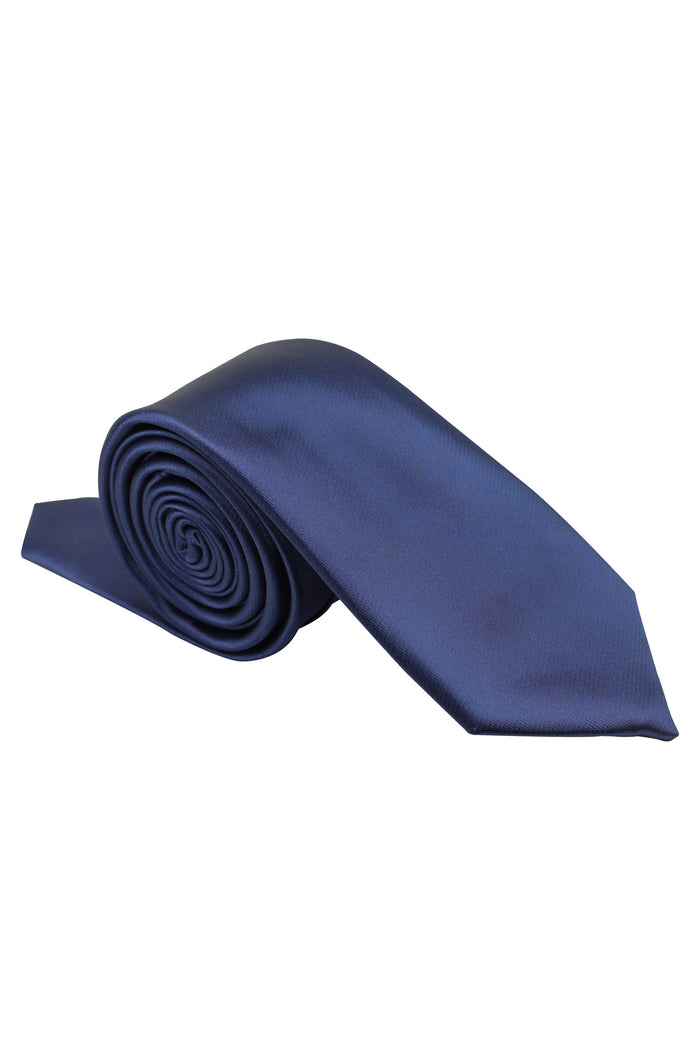 XPOSED - NAVY PREMIUM SATIN NECK TIE