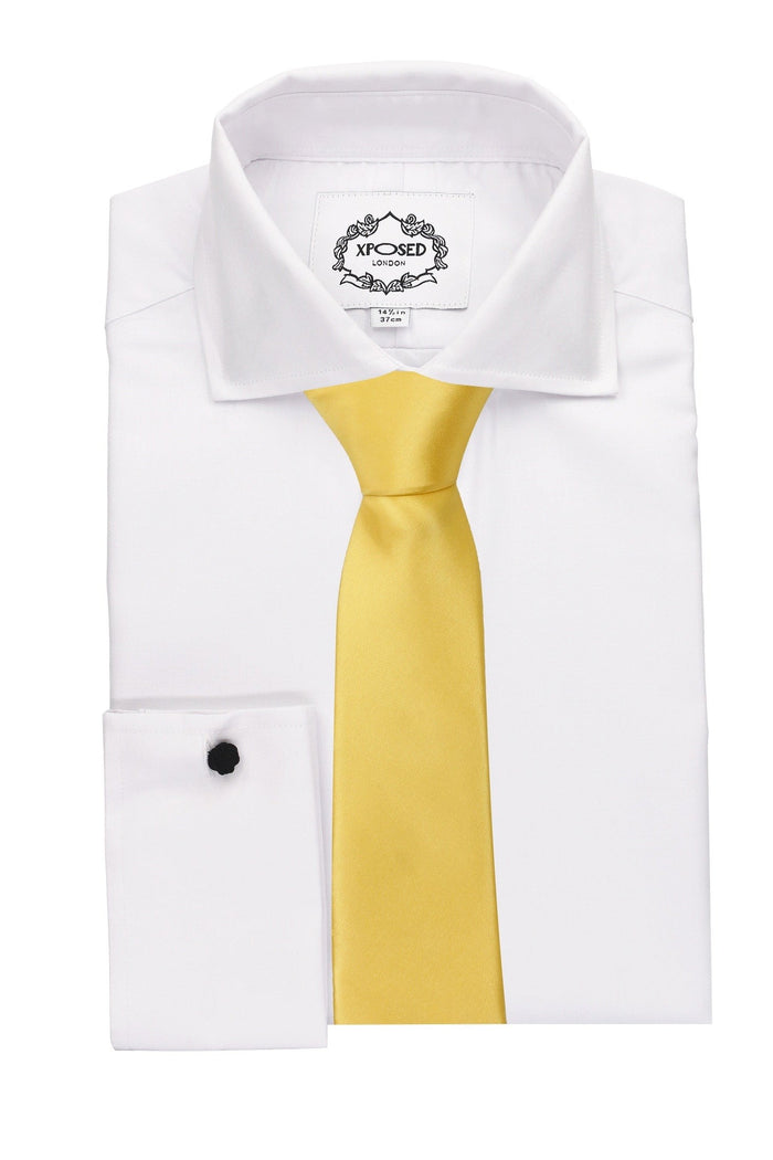 XPOSED - YELLOW PREMIUM SATIN NECK TIE