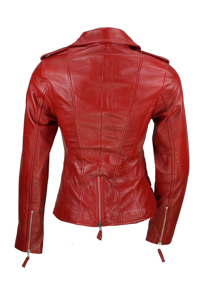 XPOSED BUCKLE STYLED BIKER JACKET