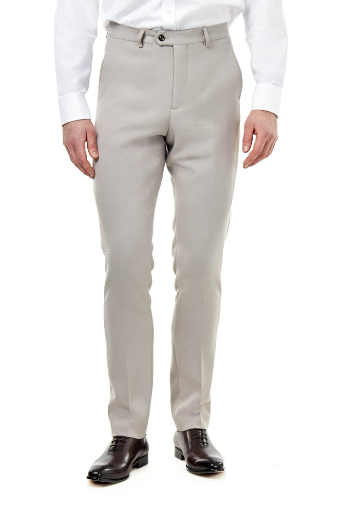 ZAK - Tailored 3 Piece Suit Honeycomb Taupe