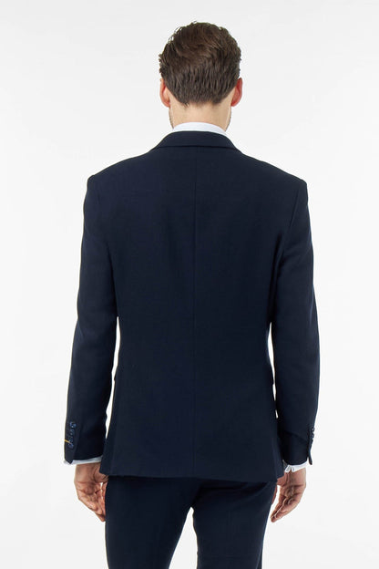 ZAK – NAVY BLUE DOUBLE BREASTED TAILORED 2 PIECE SUIT