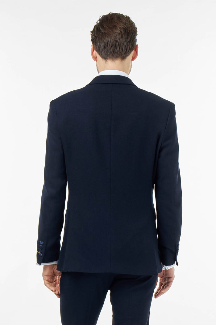 ZAK – NAVY BLUE DOUBLE BREASTED TAILORED 2 PIECE SUIT