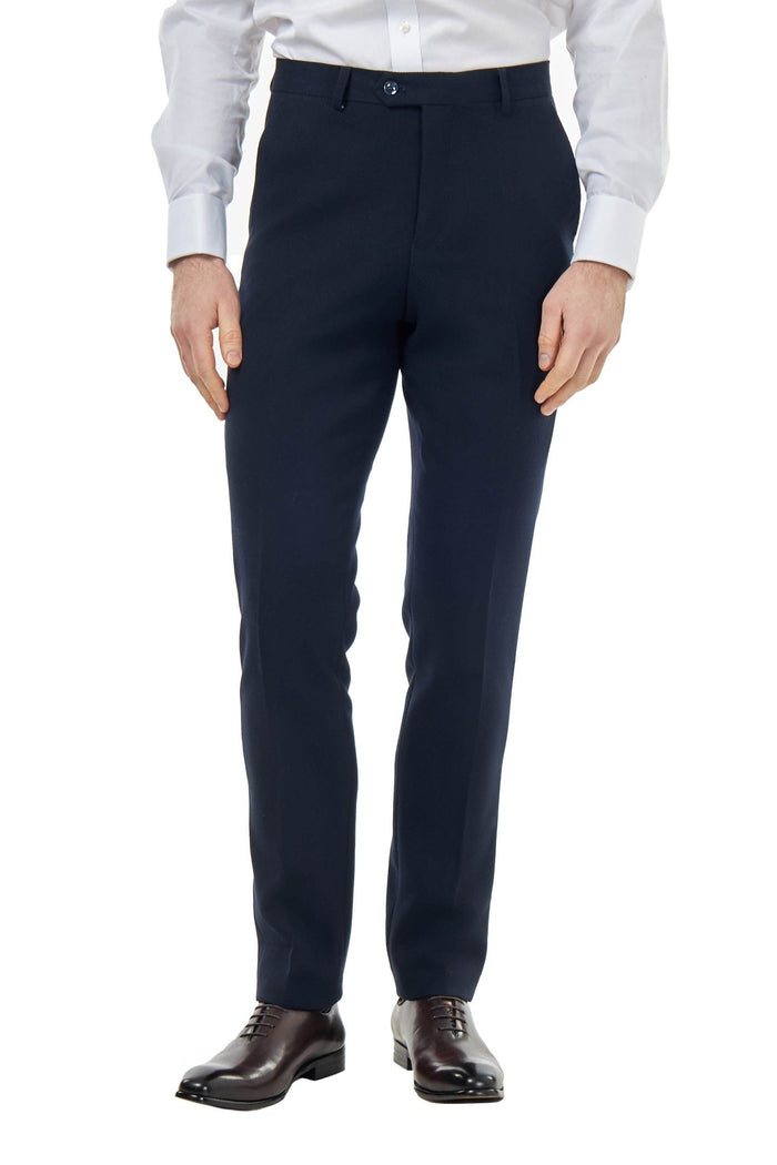 ZAK – TAILORED 2 PIECE SUIT IN NAVY BLUE HONEYCOMB